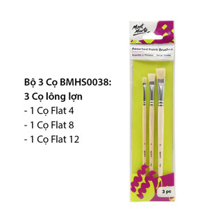 Bộ cọ vẽ học sinh Mont Marte - Màu Acrylic, Màu Nước, Màu Gouche, Sơn Dầu