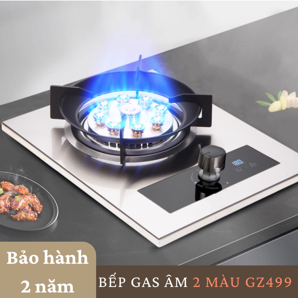 Bếp Gas Đơn, Bếp Gas GZ499 Cảm Biến , Hẹn Giờ Ngắt - 9 đầu đốt ĐỒNG cao cấp - Bảo Hành Chính Hãng