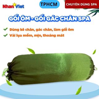 GỐI GÁC CHÂN SPA LỤA| gối kê chân, gối ôm khi nằm trên giường spa, massage, thư giãn