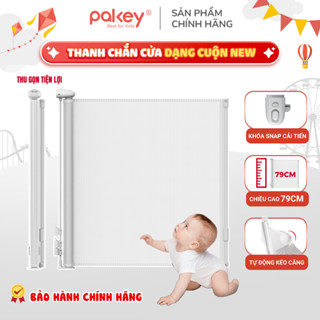 Thanh Chắn Cửa, Thanh Chắn Cầu Thang Pakey Dạng Cuộn Có Khóa Thông Minh An Toàn Cho Bé Chính Hãng Cao Cấp