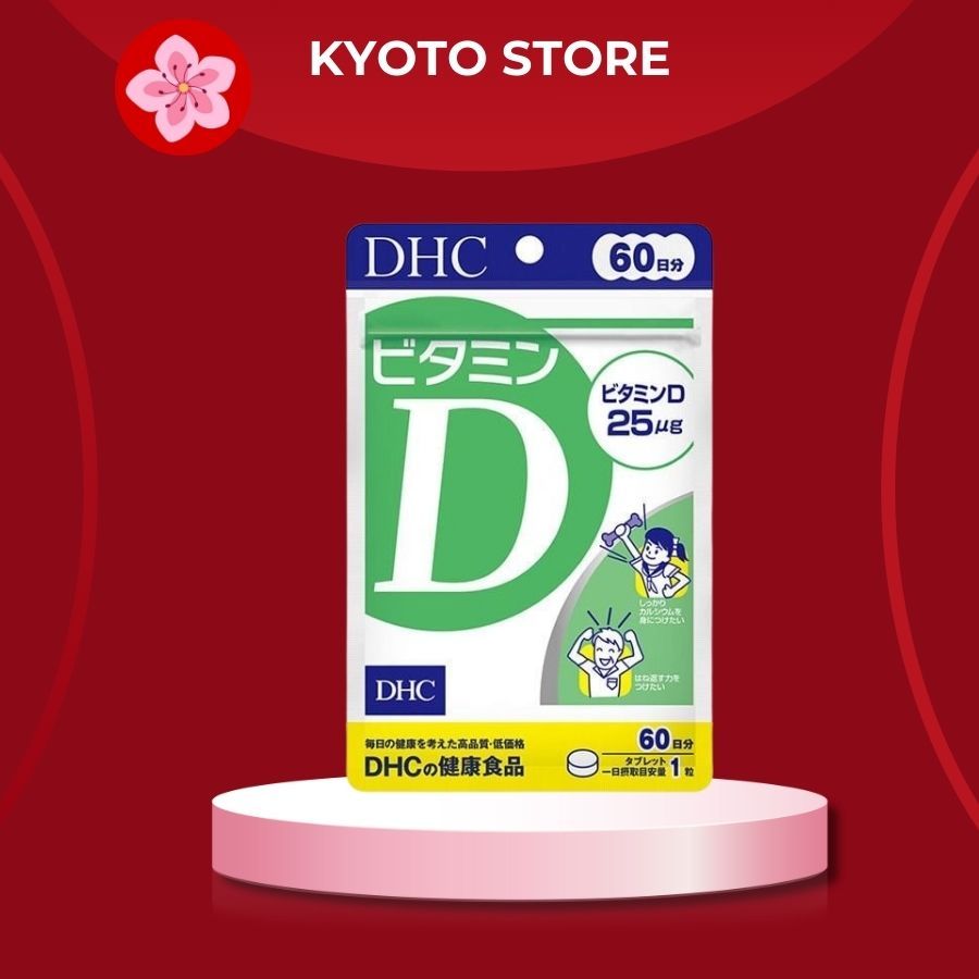 Viên uống bổ sung Vitamin D DHC 60 ngày 60 viên hỗ trợ miễn dịch, tăng cường sức khỏe NỘI ĐỊA NHẬT B