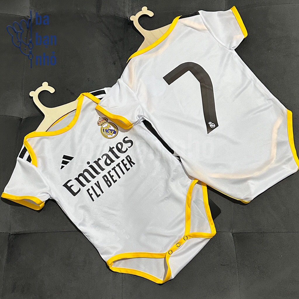 [CÓ ẢNH THẬT ] Bộ body phong cách thể thao - Real Madrid
