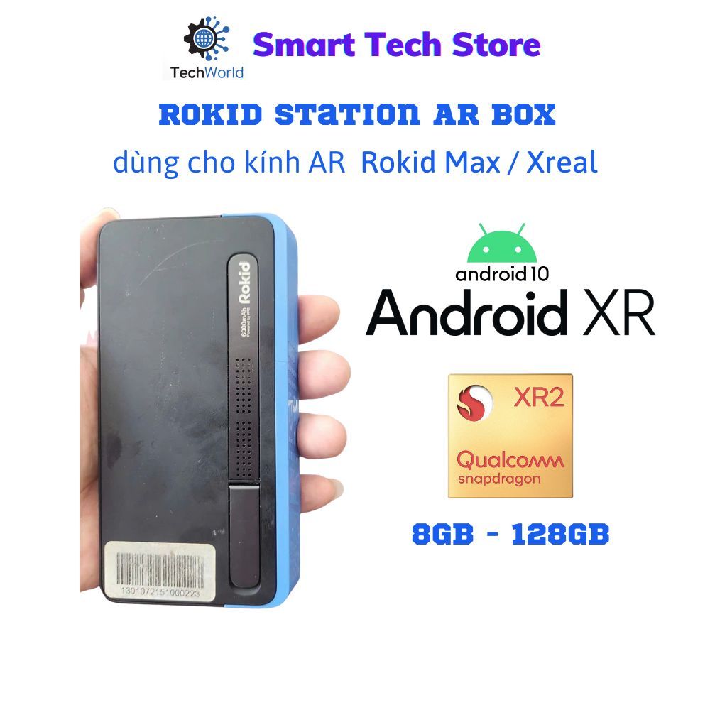 Android box Rokid Station cho kính Rokid Max/ Xreal ( Android 10 |Chip XR2 | 8GB + 128GB | hàng đã q