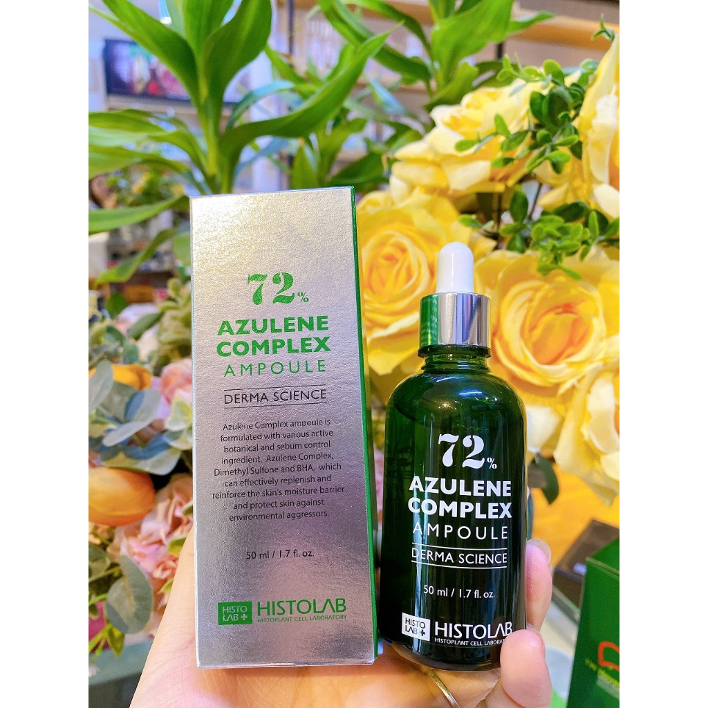 Serum Điều Tiết Bã Nhờn Histolab 72% Azulene Complex Ampoule Derma Science 50ml