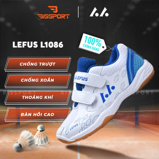 Giày Cầu Lông Trẻ Em Lefus L1086 Trắng Chính Hãng - Thiết Kế Giày Vừa Vặn, Nhẹ Và Thoải Mái, Ôm Chân, Tự Tin Vận Động