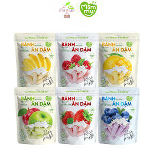 Bánh ăn dặm vị trái cây Mămmy giòn, xốp, tan nhanh cho bé từ 6 tháng bổ sung vitamin và chất sơ
