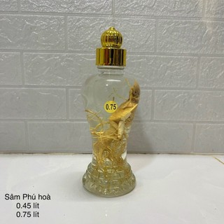 Bình ngâm rượu sâm thủy tinh 2 lít