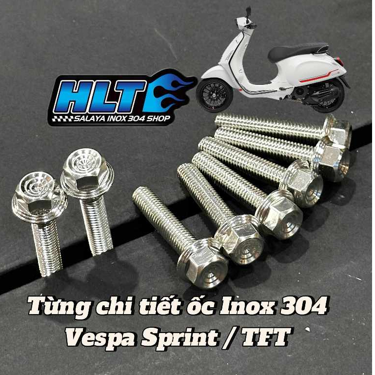 Từng chi tiết Inox 304 Vespa Sprint / TFT