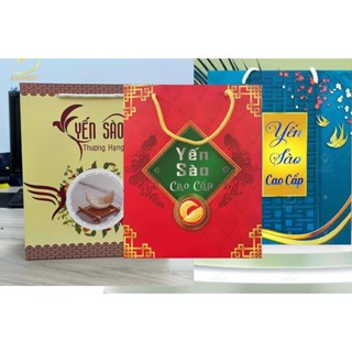 TÚI GIẤY ĐỰNG YẾN SÀO 100G - MẪU ĐỨNG CAO CẤP - Ngang 23, Cao 28 CM [MUA NHIỀU GIẢM GIÁ]