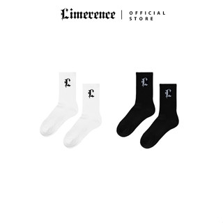  Tất vớ cổ cao Limerence Basic letter L cotton cao cấp co giãn Localbrand 