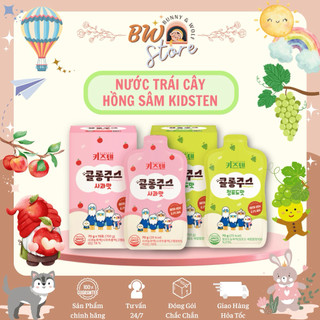 Nước Trái Cây Hồng Sâm Kidsten Hàn Quốc 70g - Vị Táo, Nho cho bé từ 1 tuổi