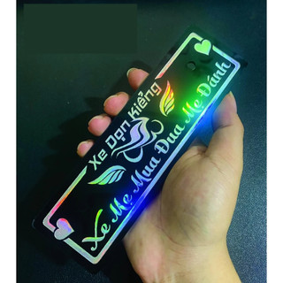bảng tên 7 màu phản quang