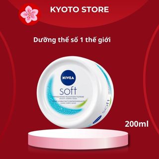  Kem dưỡng ẩm mềm mịn Nivea Soft 200ml cho mặt và toàn thân dưỡng thể trắng sáng số 1 thế giới 