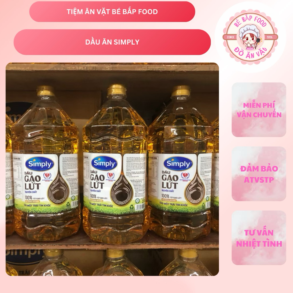 Dầu ăn Simply 2L hạn luôn mới
