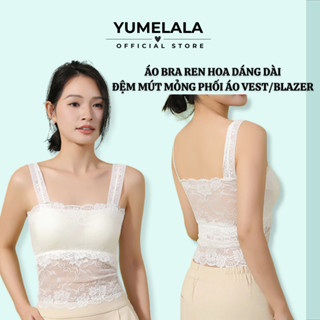  Áo bra ren nữ Bigsize 2 dây dáng dài qua eo  dây bản to có mút ngực phù hợp mặc trong size 50-65kg 