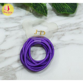 Vỉ 10 chiếc Dây buộc tóc trẻ em JD - buộc tóc không đau đầu, phụ kiện tóc