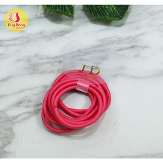 Vỉ 10 chiếc Dây buộc tóc trẻ em JD - buộc tóc không đau đầu, phụ kiện tóc