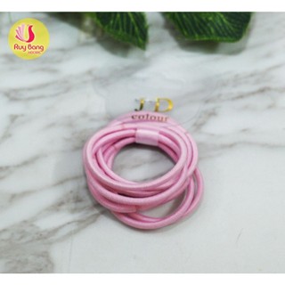 Vỉ 10 chiếc Dây buộc tóc trẻ em JD - buộc tóc không đau đầu, phụ kiện tóc