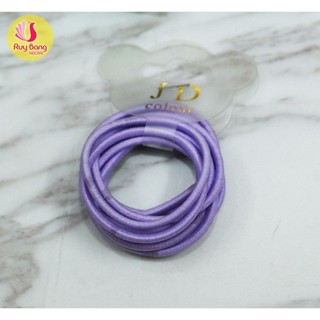 Vỉ 10 chiếc Dây buộc tóc trẻ em JD - buộc tóc không đau đầu, phụ kiện tóc