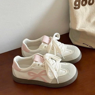 Giày thể thao nữ phối nơ dễ thương BERI  – đế mềm êm – phong cách Hàn Quốc