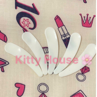 COMBO 5 MUỖNG MÚC KEM MINI TRẮNG/HỒNG (XÚC MỸ PHẨM, LẤY KEM)