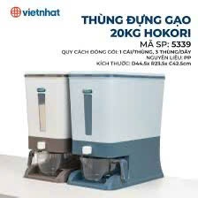 THÙNG ĐỰNG GẠO CHỐNG ẨM MỐC 20kg _10kg  3 TRONG 1 HÌNH CHỮ NHẬT CHẤT LIỆU NHỰA PP CAO CẤP DỘ BỀN CAO