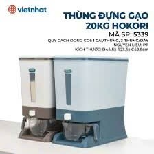 THÙNG ĐỰNG GẠO CHỐNG ẨM MỐC 20kg _10kg  3 TRONG 1 HÌNH CHỮ NHẬT CHẤT LIỆU NHỰA PP CAO CẤP DỘ BỀN CAO
