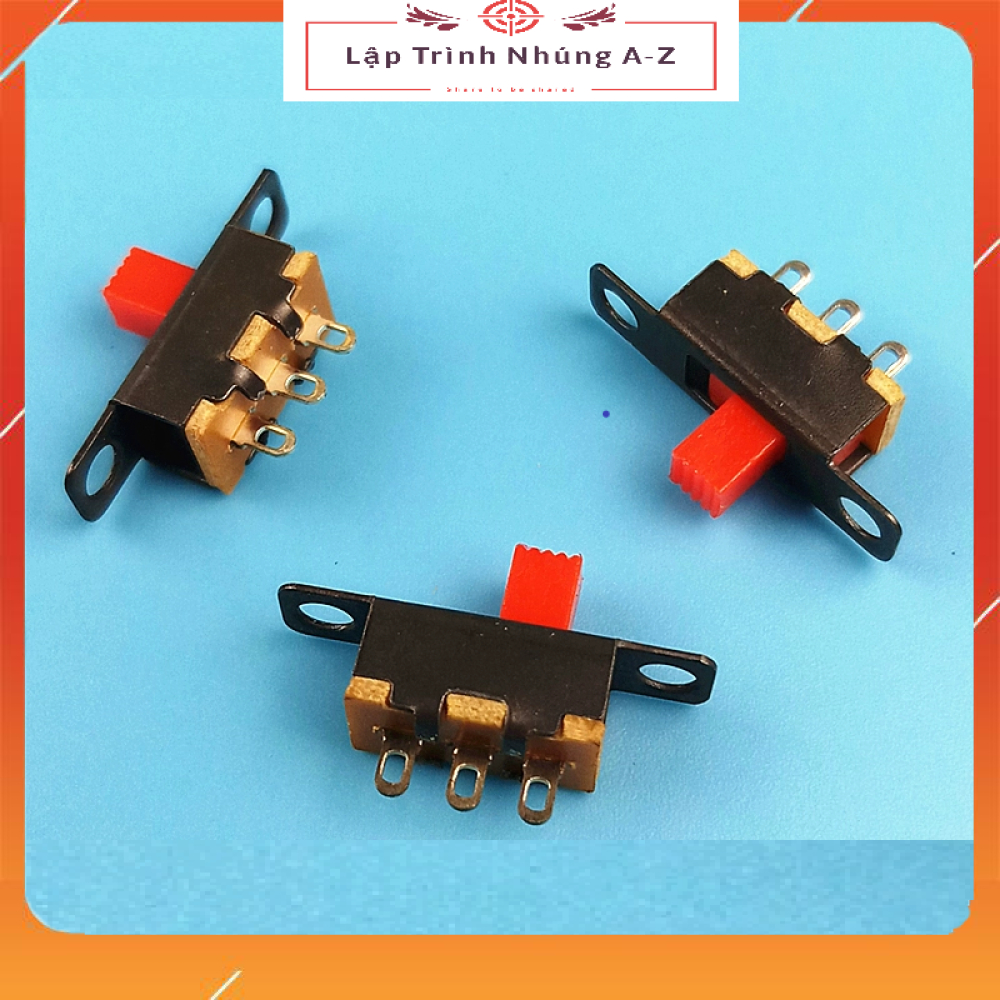 [Lập Trình Nhúng A-Z]G78] Combo 10 Chiếc Công Tắc Gạt 3 Chân Đầu Đỏ