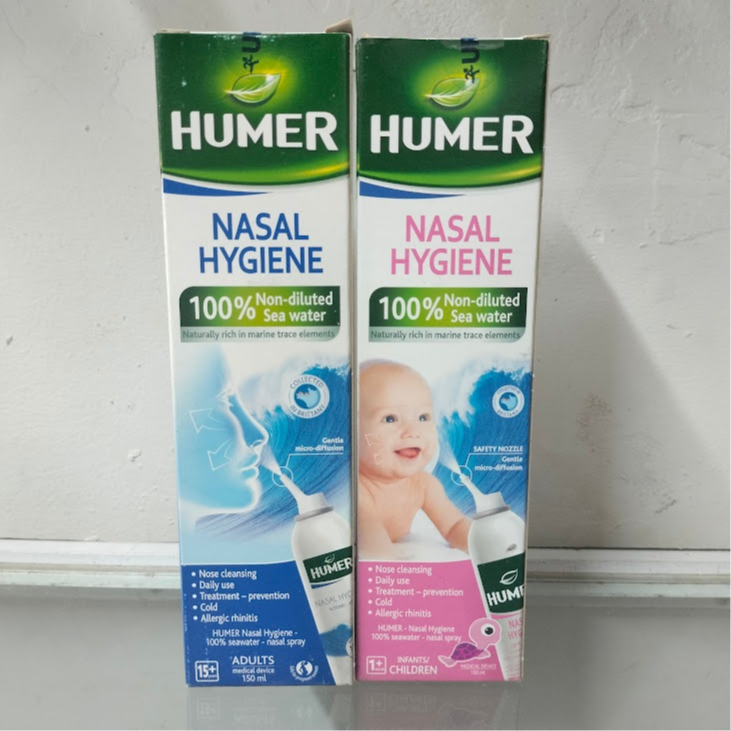 Xịt muối biển Humer Pháp hàng nhập khẩu chai 150ml