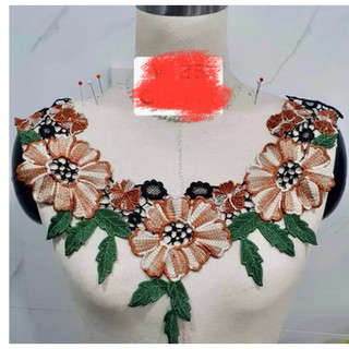 CỔ  REN THÊU CHỈ LỤA MỀN  MỊN   ( SHOP ĐI ĐƠN TỪ 50k )