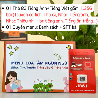 Thẻ nhớ có sẵn dữ liệu trong thẻ đa dạng nội dung + Menu đi kèm : Thiếu nhi, Kinh Phật, Bài Giảng Kinh - BH 6T