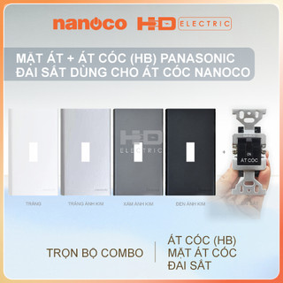 Combo Át Cóc kèm Mặt che Panasonic Wide và Đai sắt Nanoco dùng cho bình nóng lạnh điều hòa bếp từ