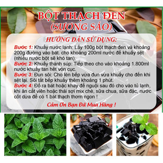 Bột Thạch Đen, Bột Sương Sáo Nguyên Chất