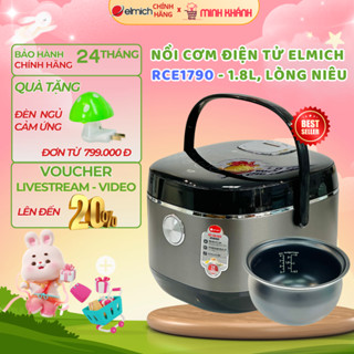 Nồi cơm điện tử Elmich RCE-1790 -1,8L, nhiều chức năng, lòng niêu, nấu cơm ngon với công nghệ nấu 3D