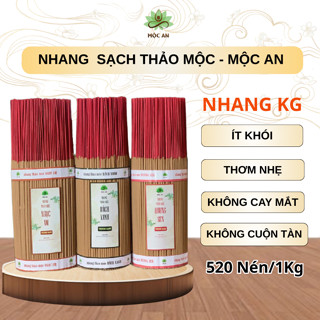 Nhang Trầm Hương МỘC AN 12 Mùi - Bó 1KG Thơm Dễ Chịu ít Khói, Không Cuộn Tàn