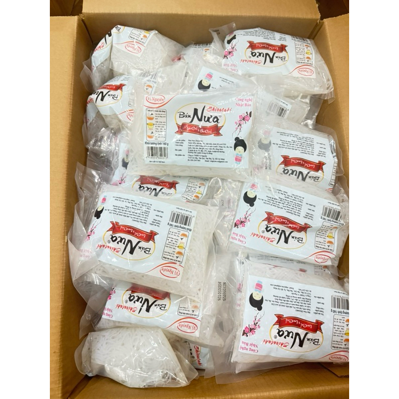 Ship Hoả Tốc - 10 gói bún nưa keto das vị nguyên 160g- Gói nhỏ dể sữ dụng - date mới