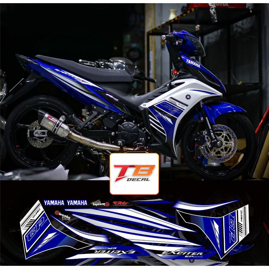 [TB] Tem Exciter 135 Mẫu Zin chữ GP MS88