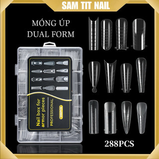  Móng úp Dual Form 288 móng móng úp gel và bột mix 12 form móng. 