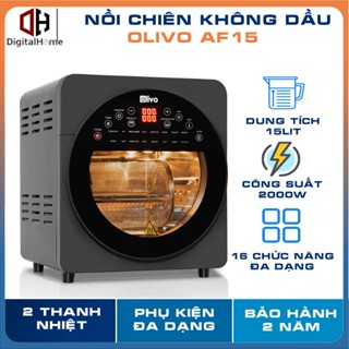 Nồi Chiên Không Dầu Olivo AF15, Công Suất 2000w - 16 Chức Năng - Dung Tích 15L, Hàng Chính Hãng