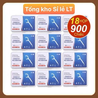 Sỉ/Combo 18 hộp 900c chỉ nha khoa vệ sinh sạch sẽ kẽ răng, chăm sóc răng miệng, bảo vệ nướu