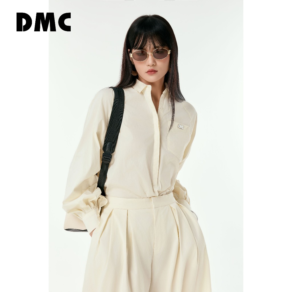 Quần suông nữ kem thời trang DMC (Cream Breathable Nylon Loose Pants)