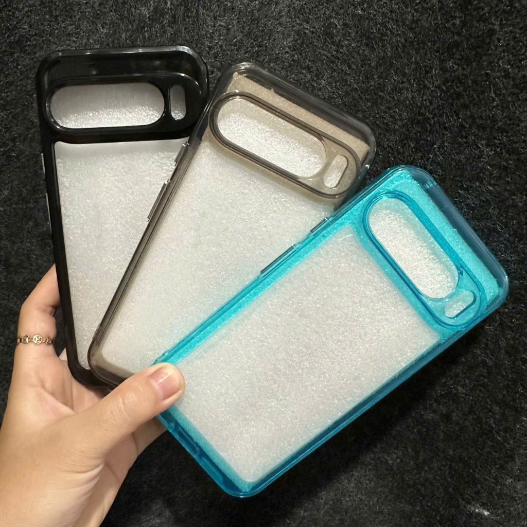 Case ốp lưng Google Pixel 9 pro XL viền dẻo màu lưng trong suốt chống ố vàng ôm máy bảo vệ camera