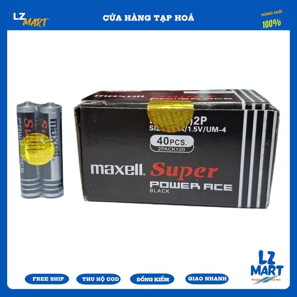 Combo Lẻ Pin Maxell Nhí Pin Maxell Super AAA 1v5