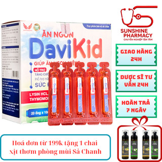 [CHÍNH HÃNG] Ăn ngon Davikid - Giúp ăn ngon miệng, tăng cường tiêu hóa, nâng cao đề kháng - Davico Pharma