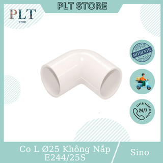  Phụ Kiện Ống Điện Co Cút Chữ L Ø25 Không Nắp Sino E244 25S 