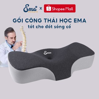 Gối công thái học EMA - Chống đau mỏi cổ vai gáy, thiết kế chuẩn công thái học mọi tư thế ngủ