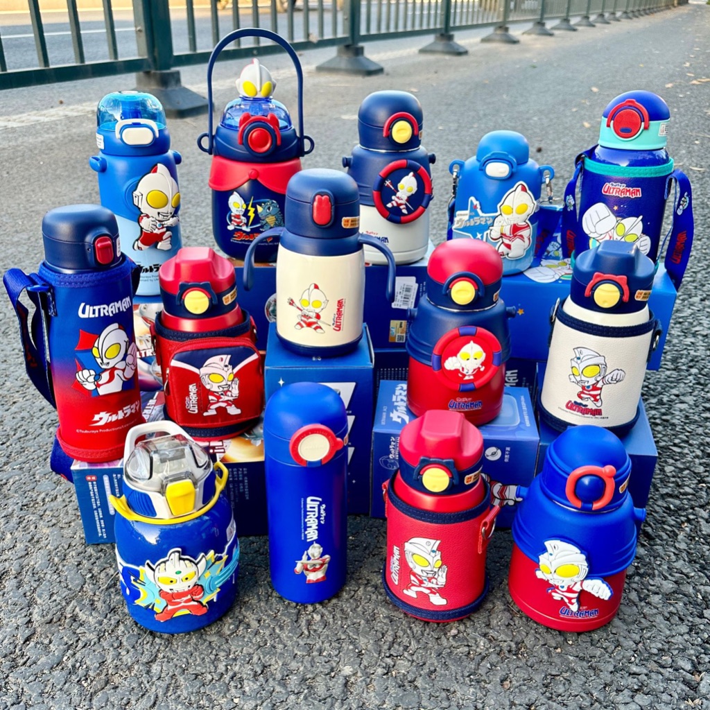 Bình Nước Inox Giữ Nhiệt Inox 316 Hình Siêu Nhân Cho Bé Trai, Bé Gái, Bình Inox 316, Dung Tích 600ml