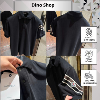 Áo Polo Mon Thêu Logo Tay Phối Viền Cực Đẹp - Áo Polo Nam Chất Cotton Gai Cao Cấp