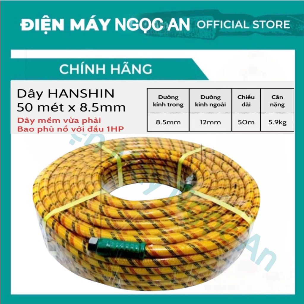 100M Dây Rửa Xe - Dây Phun Xịt Thuốc Áp Lực Cao Dây Lõi 5 Lớp Mềm Dẻo | BẢO HÀNH 6 THÁNG