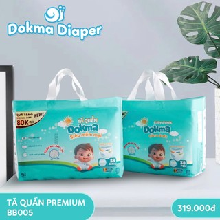  Bỉm Dokma Bỉm dán  bỉm quần Premium đủ size mềm mỏng thấm hút tốt an toàn cho bé 